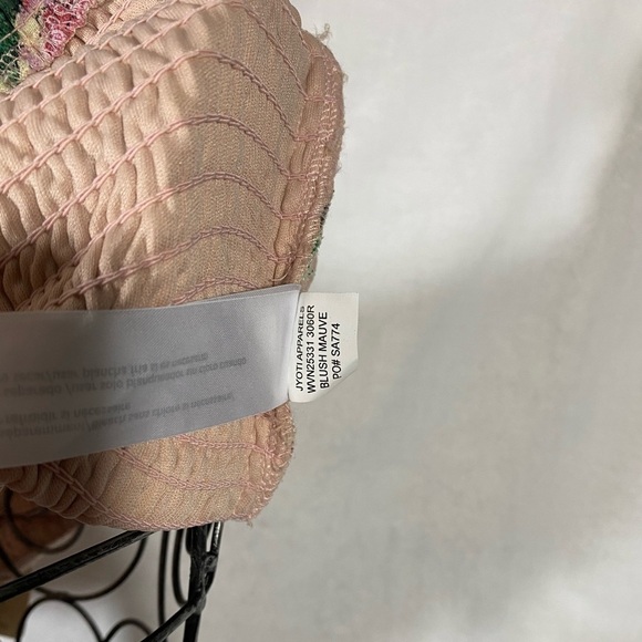 NWT Band of Gypsies mauve puff sleeve crop top size M - Picture 9 of 10